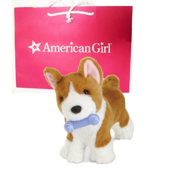*American Girl* RETIRED - Princess Pet Bed & Corgi Jeweled Collar Leash (READ!) - Picture 2 of 11